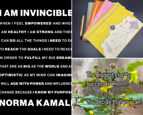 Positivity & Affirmations to Inspire Your Journey cover photo collage