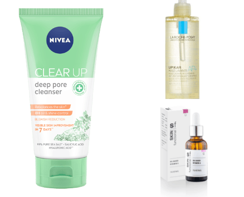 My Favorite Acne-Prone/ Dry Skin Essentials cover photo collage