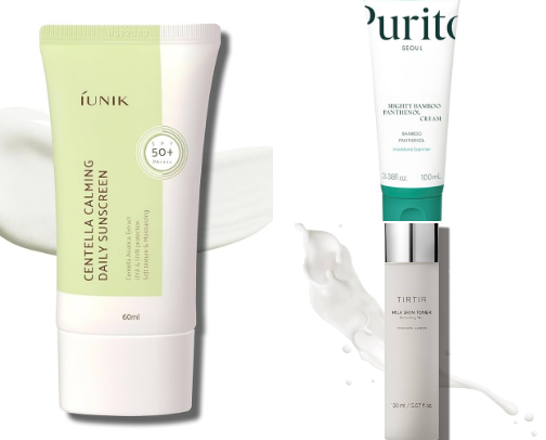 Skincare for the glass skin girlies! Acne prone sensitive skin approved cover photo collage