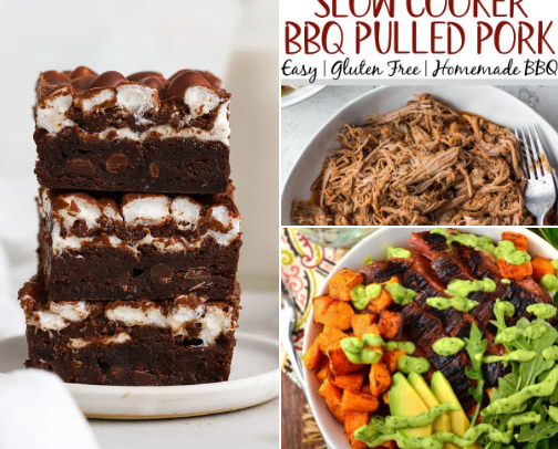 My current favorite gluten-free recipes! cover photo collage