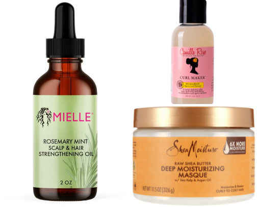 Natural Hair products cover photo collage
