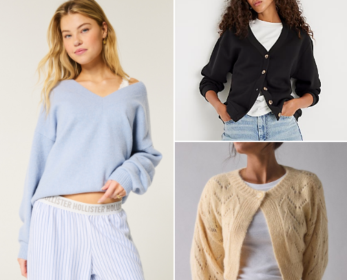 Soft, Chic, and Totally Click-Worthy Cardigans cover photo collage