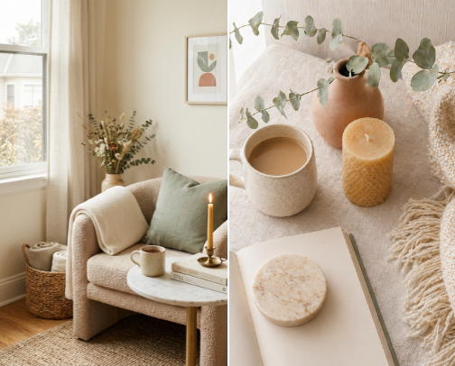 Cozy home pieces that made my rental actually feel like mine cover photo collage