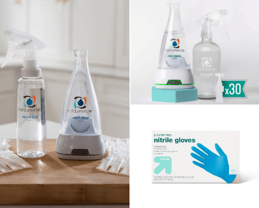 Cleaning products cover photo collage