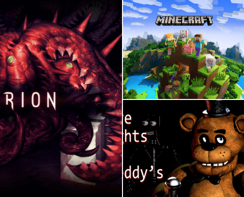 Gaming cover photo collage