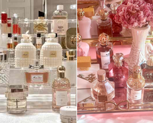 my perfumes! cover photo collage