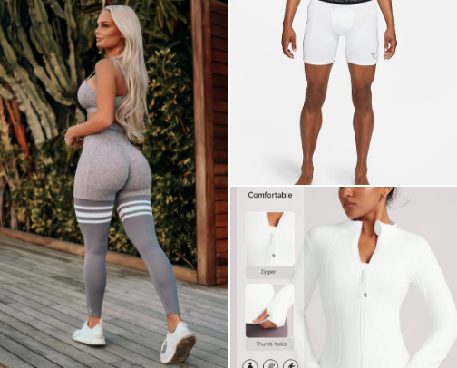 Train in Style: Gym Gear for Men & Women cover photo collage