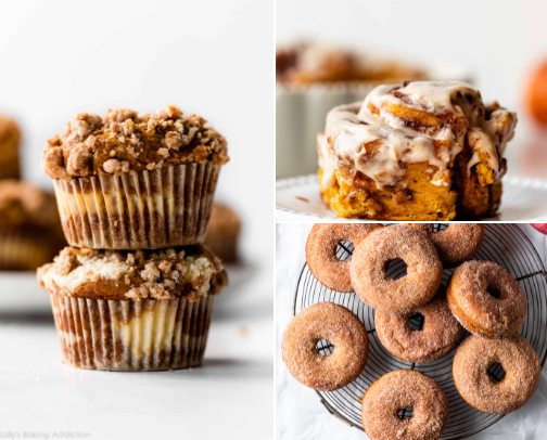 Fall recipes to bake for your family & friends smelling delicious for your events ✨ cover photo collage