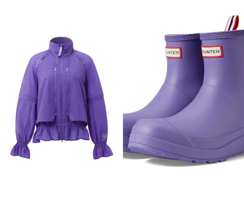 Grimace’s guide to looking fabulous in the rain 🌧️ cover photo collage