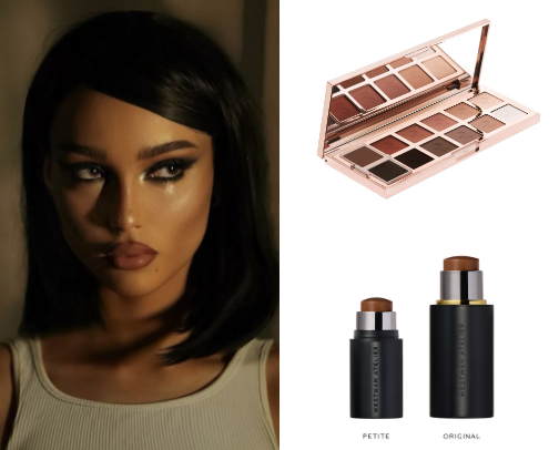 zoe kravitz catwoman makeup look 🐈‍⬛️🖤 cover photo collage