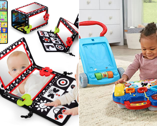 YEAR ONE: Baby Toys (they actually play with) cover photo collage