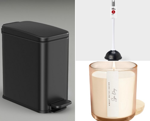Target bathroom accessories cover photo collage