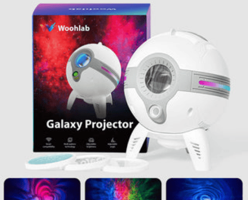 Galaxy projector cover photo collage