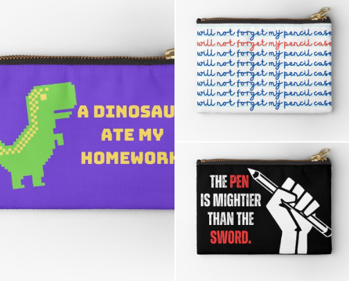 Pencil cases for kids, teens & adults (or teachers!) cover photo collage