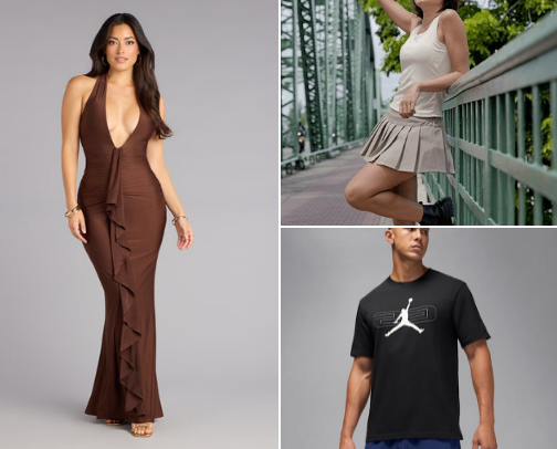 STUNNING OUTFIT CASUAL and FORMAL cover photo collage