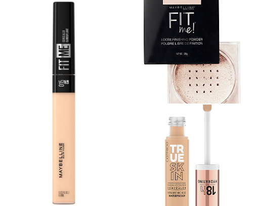 drugstore makeup cover photo collage