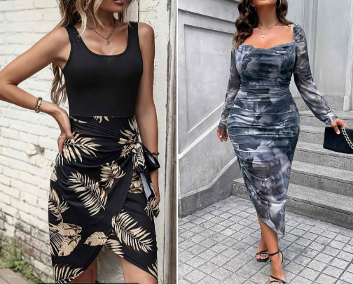 Cruise Elegant Night Dress and bathing suits cover photo collage