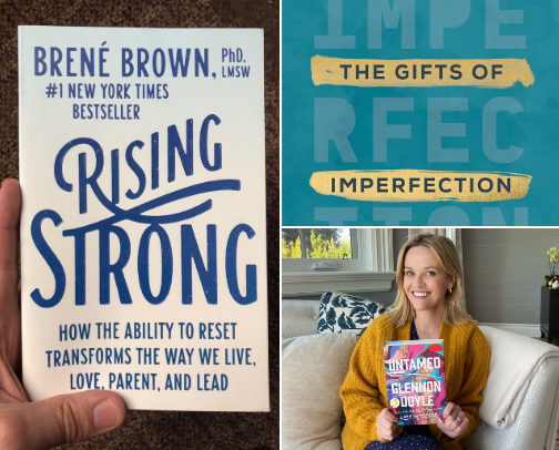 Grow Through It: My Honest Self-Help Reading List cover photo collage