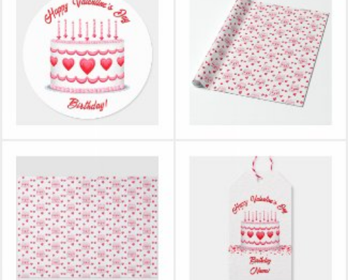 Valentine's Day Birthday! cover photo collage