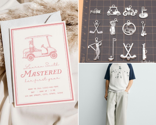 Golf, can we play everyday? Gifts and essentials cover photo collage