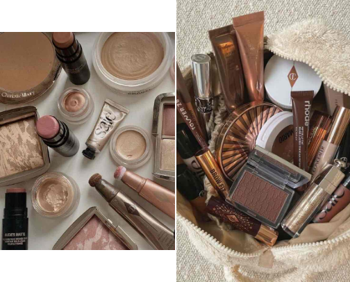 make-up routine!! get that glow💄 cover photo collage