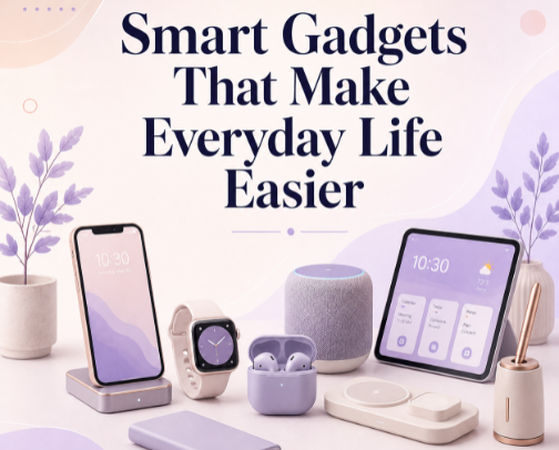 Smart Gadgets That Make Everyday Life Easier cover photo collage