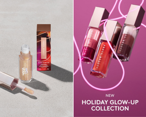 Beauty products cover photo collage