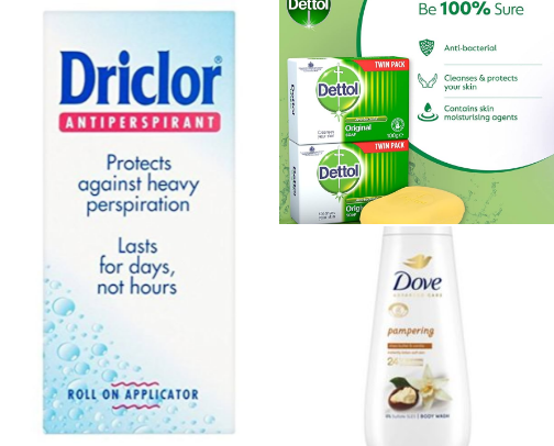 My hygiene essentials!🤍 cover photo collage