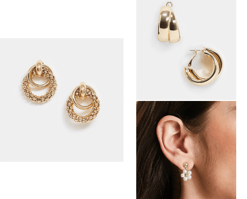 Earrings ✨ cover photo collage
