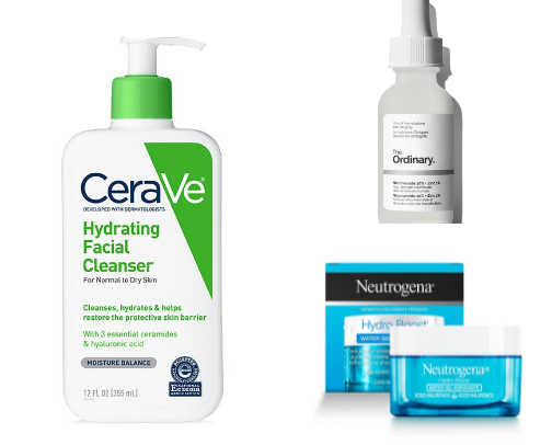 Morning Skincare Routine cover photo collage