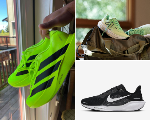 A casual runner’s shoe guide cover photo collage