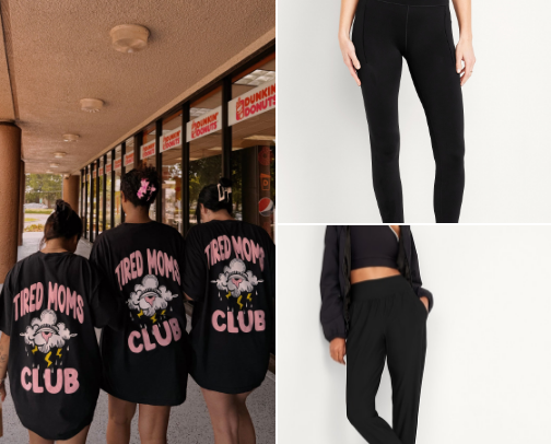 Two sizes in the front, two sizes in the back... Mama's clothes! cover photo collage