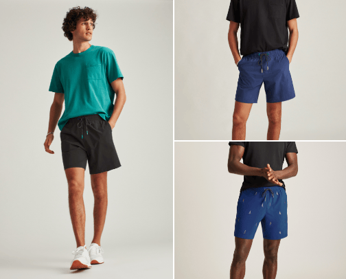 man shorts cover photo collage