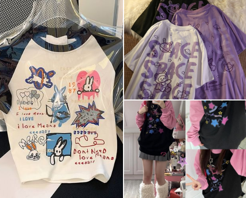 Adorable outfits and accessories that don't take away from your dark style ੈ✩‧₊˚ cover photo collage