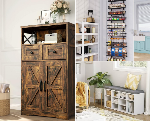 Storage/Organization for around your home cover photo collage