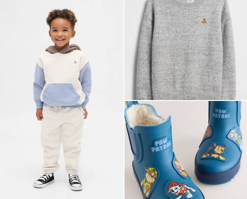 Little Boy Cute Fall/Winter Clothes ❤️ cover photo collage