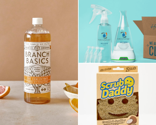 Non-toxic cleaning cover photo collage