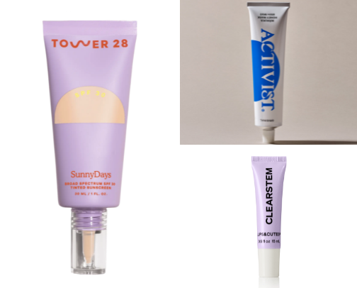 Skincare & beauty products I trust for acne prone skin cover photo collage