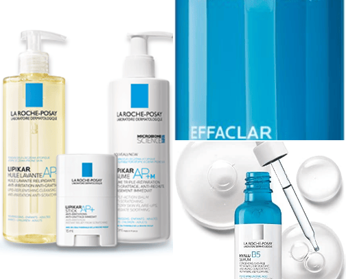 facial care and fight against acne cover photo collage