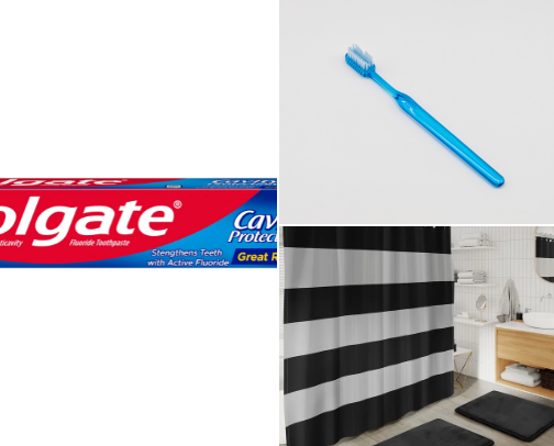 Bathroom cover photo collage