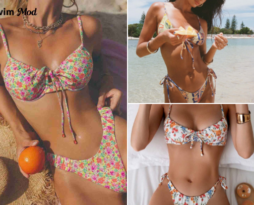 Cute bikinis, cover-ups, flip flops and bags for this summer 🌺 cover photo collage