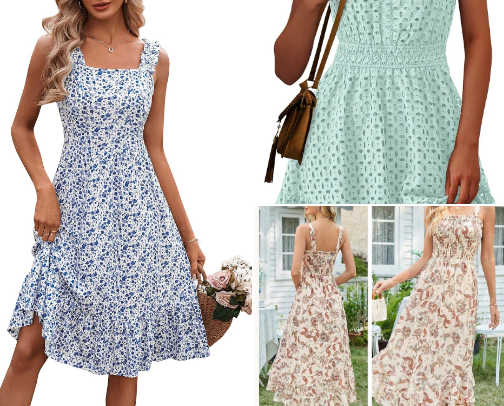 Summer Dresses for Petite Women cover photo collage