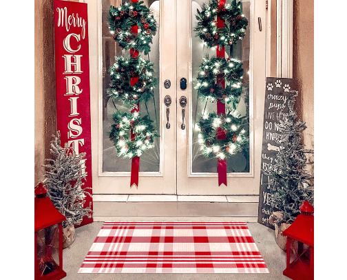 90's Christmas Front Porch cover photo collage