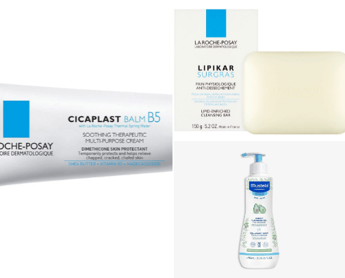 Skincare for babies and kids cover photo collage