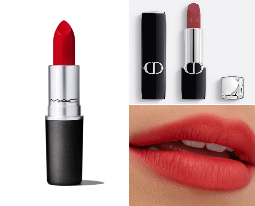 Red lipsticks that boost your confidence.❤️💄 cover photo collage