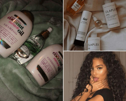 HAIR PRODUCTS/for all hair types cover photo collage