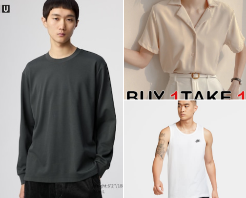 Men's Top & T shirt cover photo collage