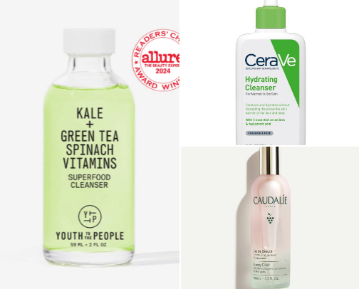 Must have skincare products cover photo collage