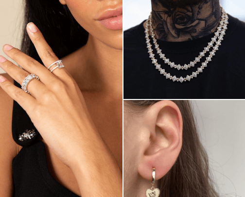 jewelry cover photo collage