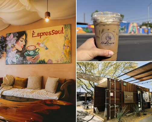 Michelle Trujillo | Support Your Local Coffee Shops!! Tucson, AZ cover photo collage